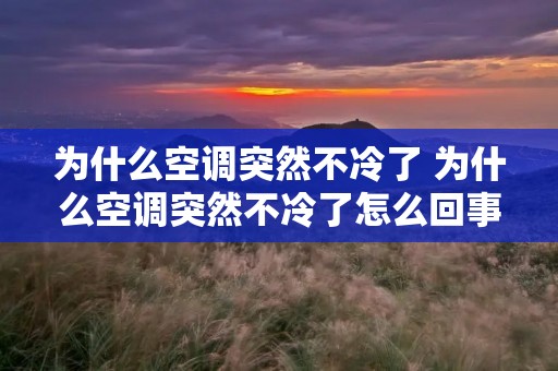 为什么空调突然不冷了 为什么空调突然不冷了怎么回事 为什么空调突然不冷了 为什么空调突然不冷了怎么回事