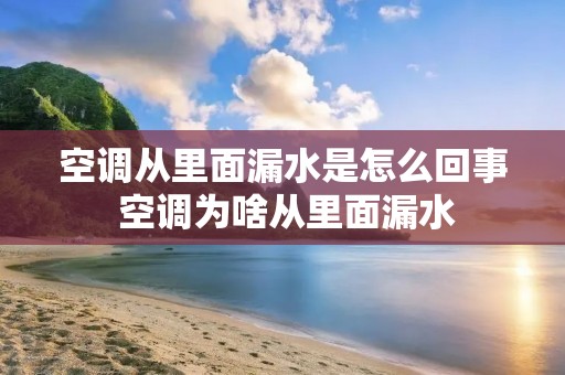 空调从里面漏水是怎么回事 空调为啥从里面漏水 空调从里面漏水是怎么回事 空调为啥从里面漏水