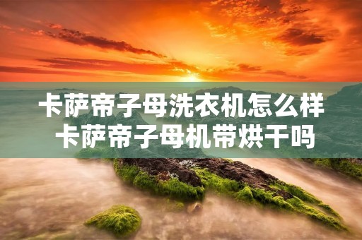 卡萨帝子母洗衣机怎么样 卡萨帝子母机带烘干吗