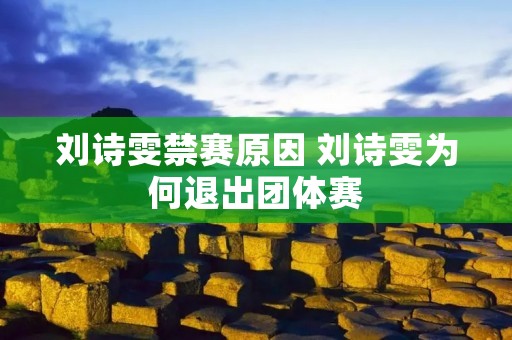 刘诗雯禁赛原因 刘诗雯为何退出团体赛