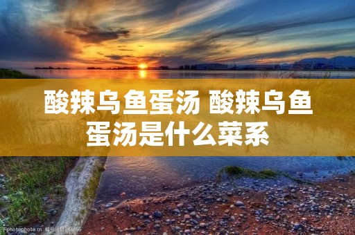 酸辣乌鱼蛋汤 酸辣乌鱼蛋汤是什么菜系