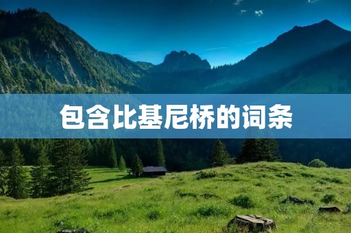 包含比基尼桥的词条