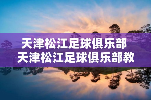天津松江足球俱乐部 天津松江足球俱乐部教练组成员名单