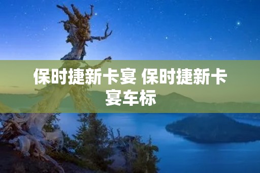 保时捷新卡宴 保时捷新卡宴车标