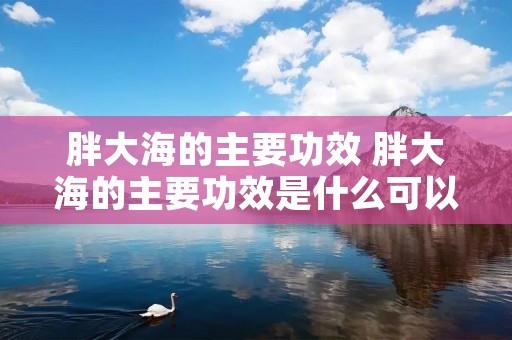 胖大海的主要功效 胖大海的主要功效是什么可以治疗便秘吗