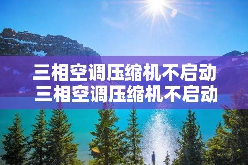 三相空调压缩机不启动 三相空调压缩机不启动原因 三相空调压缩机不启动 三相空调压缩机不启动原因