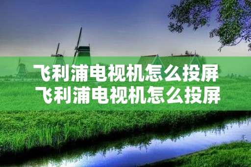 飞利浦电视机怎么投屏 飞利浦电视机怎么投屏教程