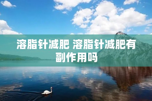 溶脂针减肥 溶脂针减肥有副作用吗 溶脂针减肥 溶脂针减肥有副作用吗