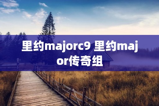 里约majorc9 里约major传奇组