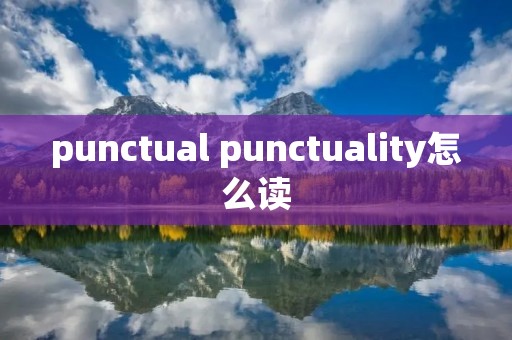 punctual punctuality怎么读