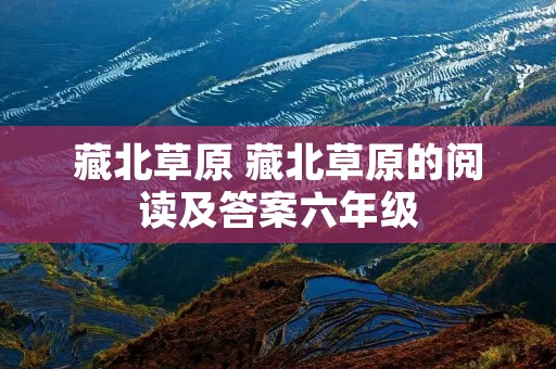 藏北草原 藏北草原的阅读及答案六年级 藏北草原 藏北草原的阅读及答案六年级
