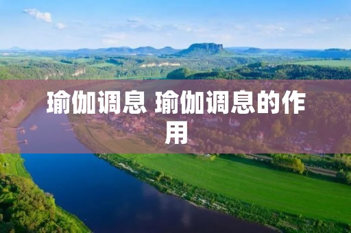 瑜伽调息 瑜伽调息的作用