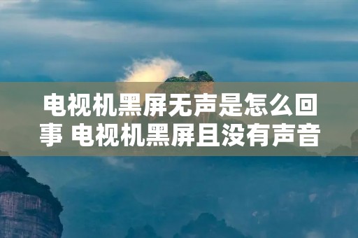 电视机黑屏无声是怎么回事 电视机黑屏且没有声音怎么回事