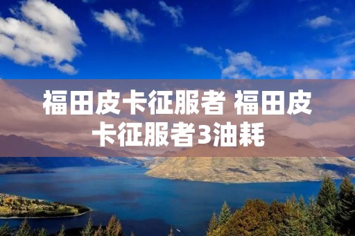 福田皮卡征服者 福田皮卡征服者3油耗