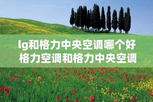 lg和格力中央空调哪个好 格力空调和格力中央空调有什么区别