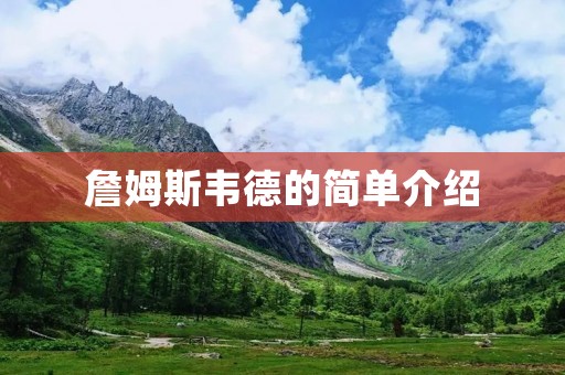 詹姆斯韦德的简单介绍 詹姆斯韦德的简单介绍