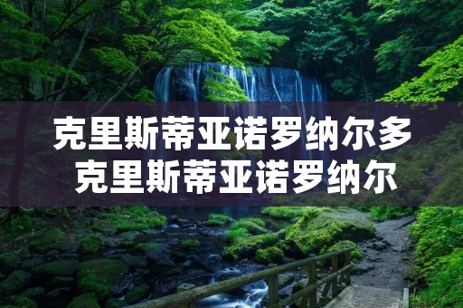 克里斯蒂亚诺罗纳尔多 克里斯蒂亚诺罗纳尔多的英文