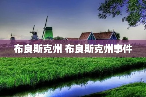 布良斯克州 布良斯克州事件