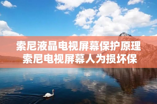 索尼液晶电视屏幕保护原理 索尼电视屏幕人为损坏保修吗 索尼液晶电视屏幕保护原理 索尼电视屏幕人为损坏保修吗