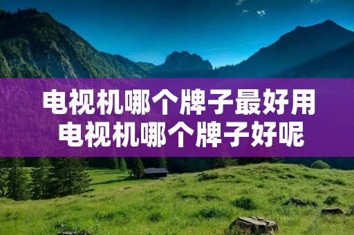 电视机哪个牌子最好用 电视机哪个牌子好呢 电视机哪个牌子最好用 电视机哪个牌子好呢