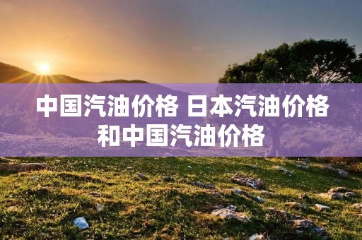 中国汽油价格 日本汽油价格和中国汽油价格