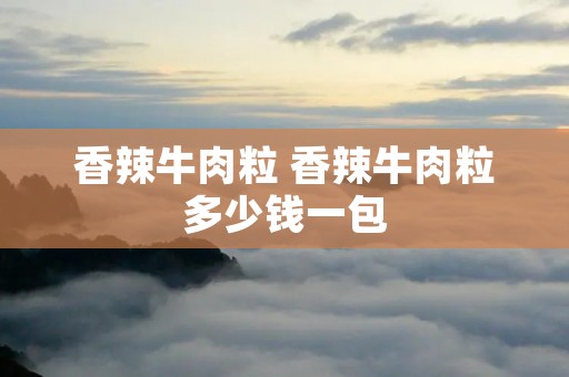 香辣牛肉粒 香辣牛肉粒多少钱一包