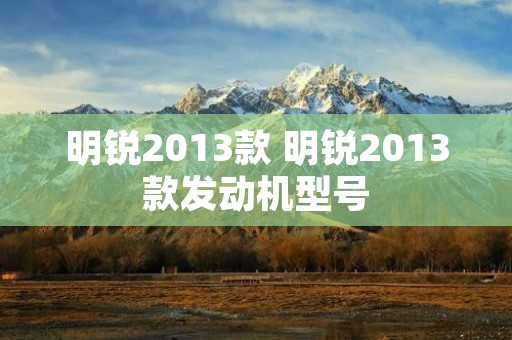 明锐2013款 明锐2013款发动机型号