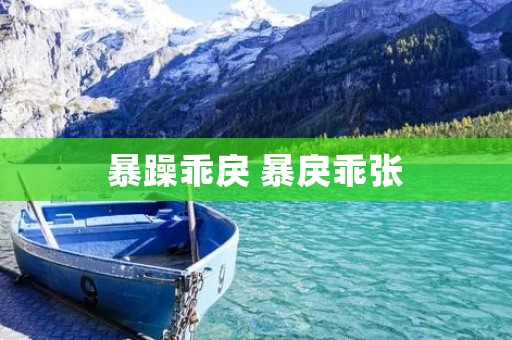 暴躁乖戾 暴戾乖张