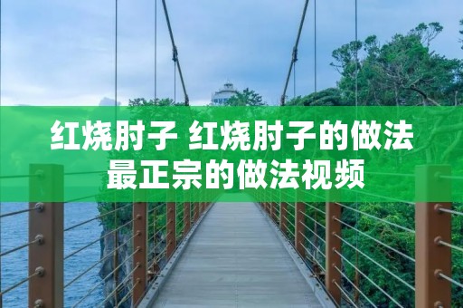 红烧肘子 红烧肘子的做法 最正宗的做法视频 红烧肘子 红烧肘子的做法 最正宗的做法视频