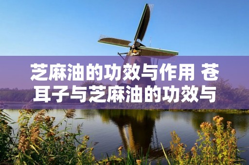 芝麻油的功效与作用 苍耳子与芝麻油的功效与作用