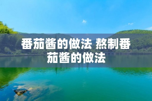番茄酱的做法 熬制番茄酱的做法