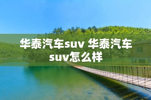 华泰汽车suv 华泰汽车suv怎么样