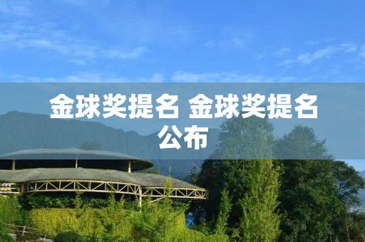 金球奖提名 金球奖提名公布