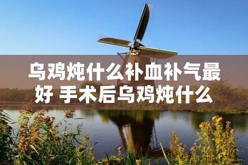 乌鸡炖什么补血补气最好 手术后乌鸡炖什么补血补气最好
