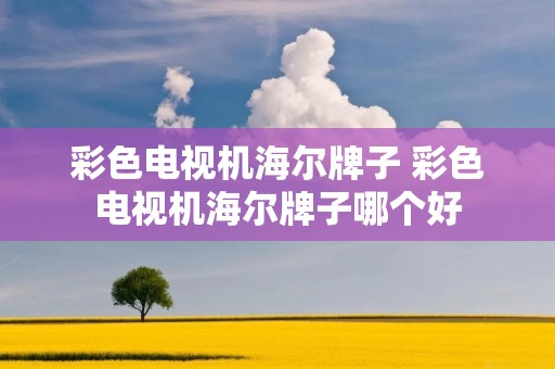 彩色电视机海尔牌子 彩色电视机海尔牌子哪个好
