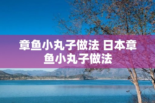 章鱼小丸子做法 日本章鱼小丸子做法
