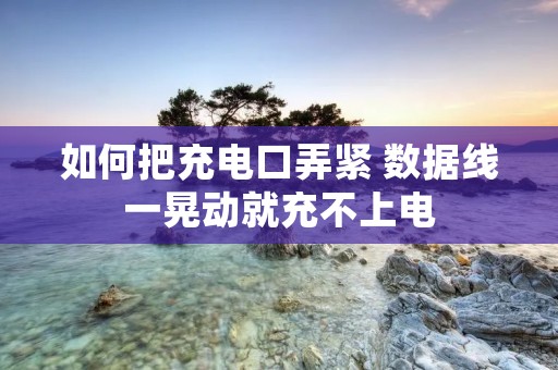 如何把充电口弄紧 数据线一晃动就充不上电 如何把充电口弄紧 数据线一晃动就充不上电