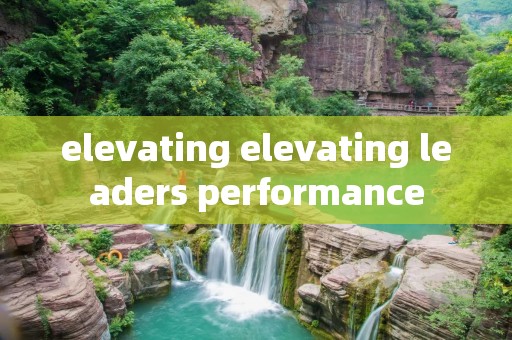 elevating elevating leaders performance