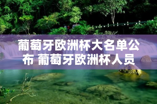 葡萄牙欧洲杯大名单公布 葡萄牙欧洲杯人员名单