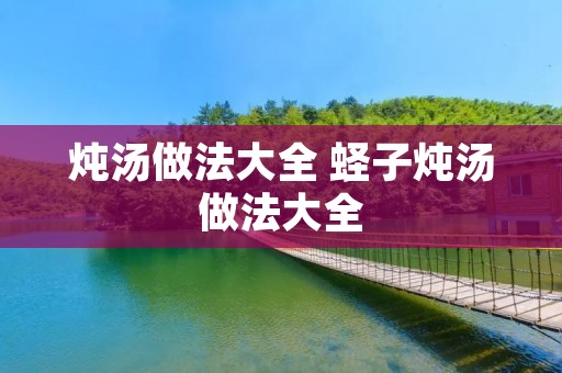 炖汤做法大全 蛏子炖汤做法大全