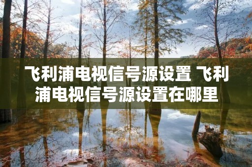 飞利浦电视信号源设置 飞利浦电视信号源设置在哪里 飞利浦电视信号源设置 飞利浦电视信号源设置在哪里