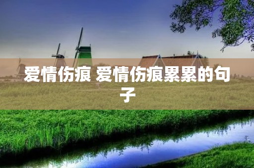 爱情伤痕 爱情伤痕累累的句子