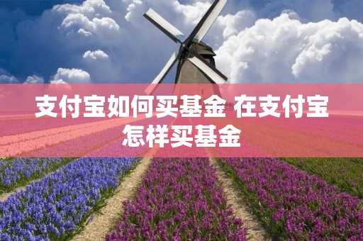 支付宝如何买基金 在支付宝怎样买基金 支付宝如何买基金 在支付宝怎样买基金