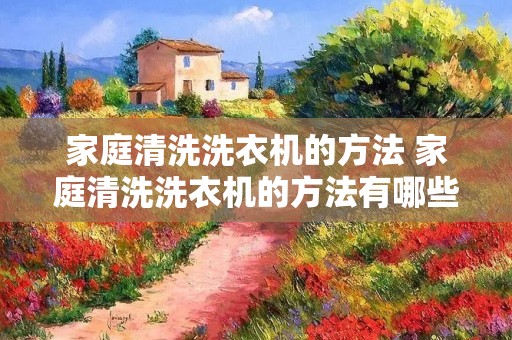 家庭清洗洗衣机的方法 家庭清洗洗衣机的方法有哪些