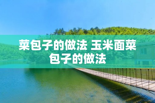 菜包子的做法 玉米面菜包子的做法