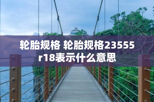 轮胎规格 轮胎规格23555r18表示什么意思 轮胎规格 轮胎规格23555r18表示什么意思