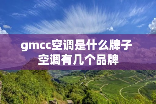 gmcc空调是什么牌子 空调有几个品牌