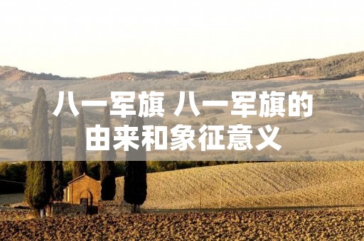 八一军旗 八一军旗的由来和象征意义