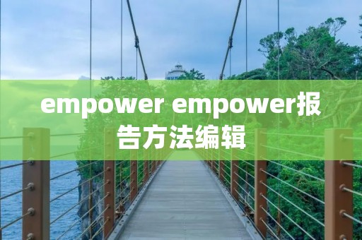 empower empower报告方法编辑