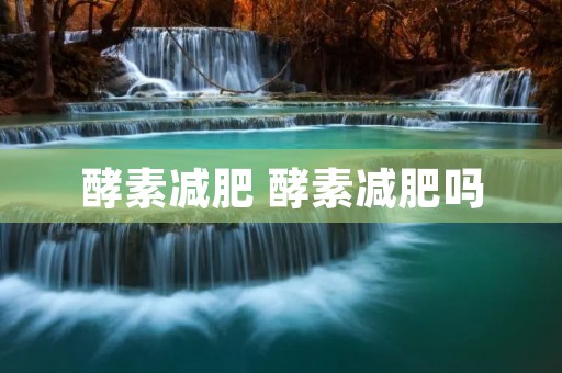 酵素减肥 酵素减肥吗